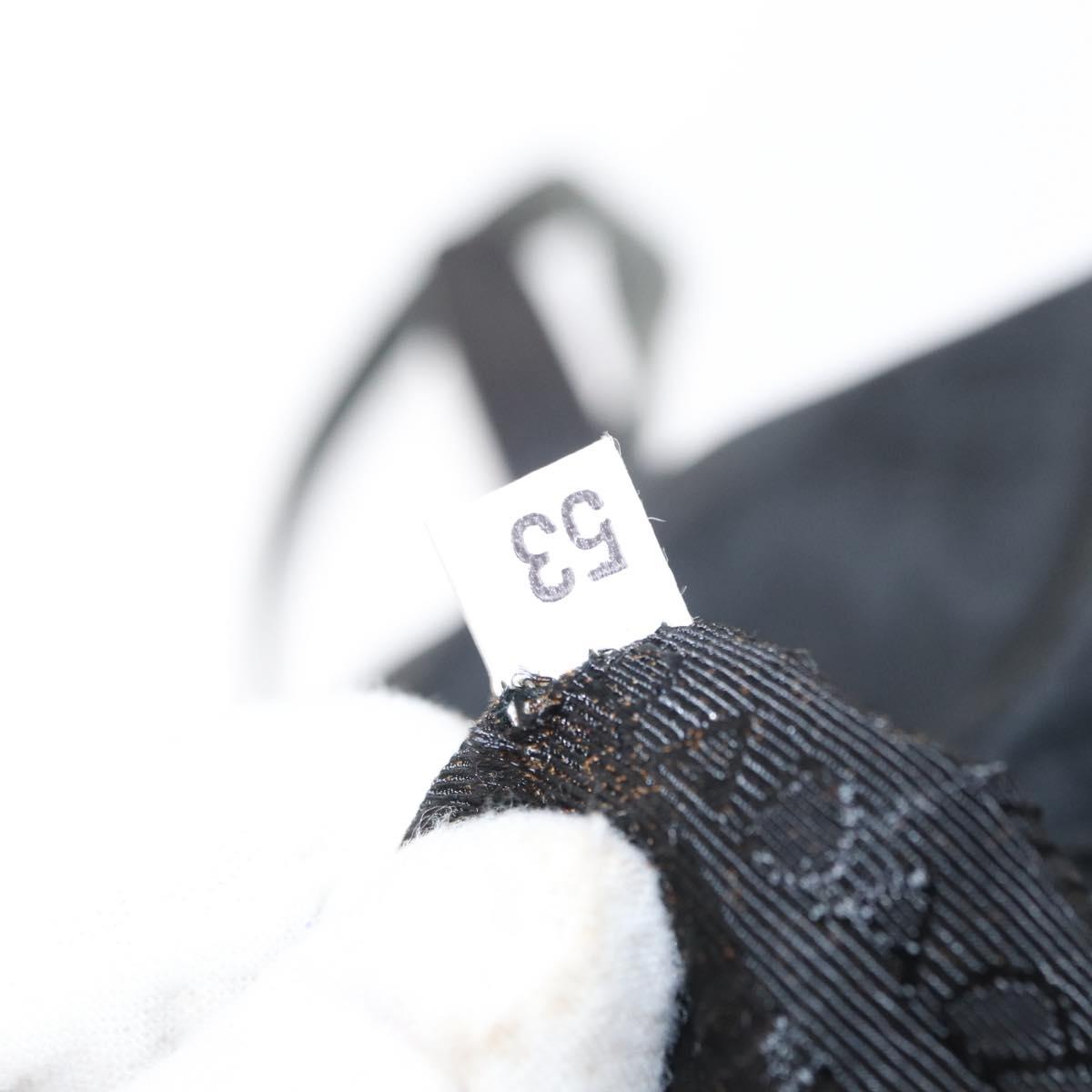 PRADA Backpack Nylon Leather Black Silver Auth 151999