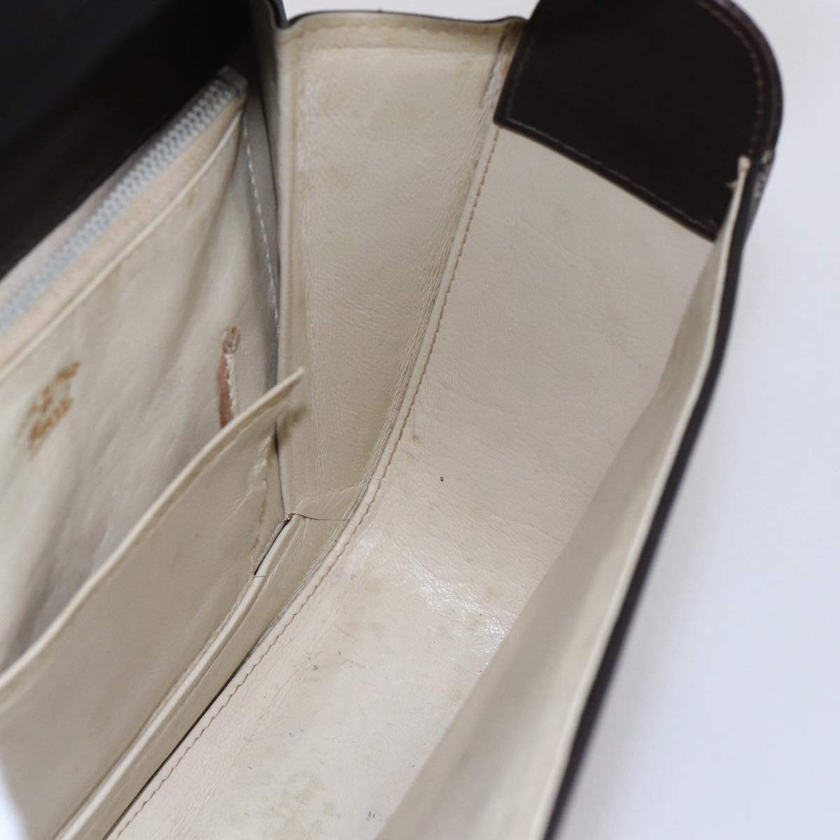 GUCCI GG Supreme Shoulder Bag PVC Beige Gold Auth 152000