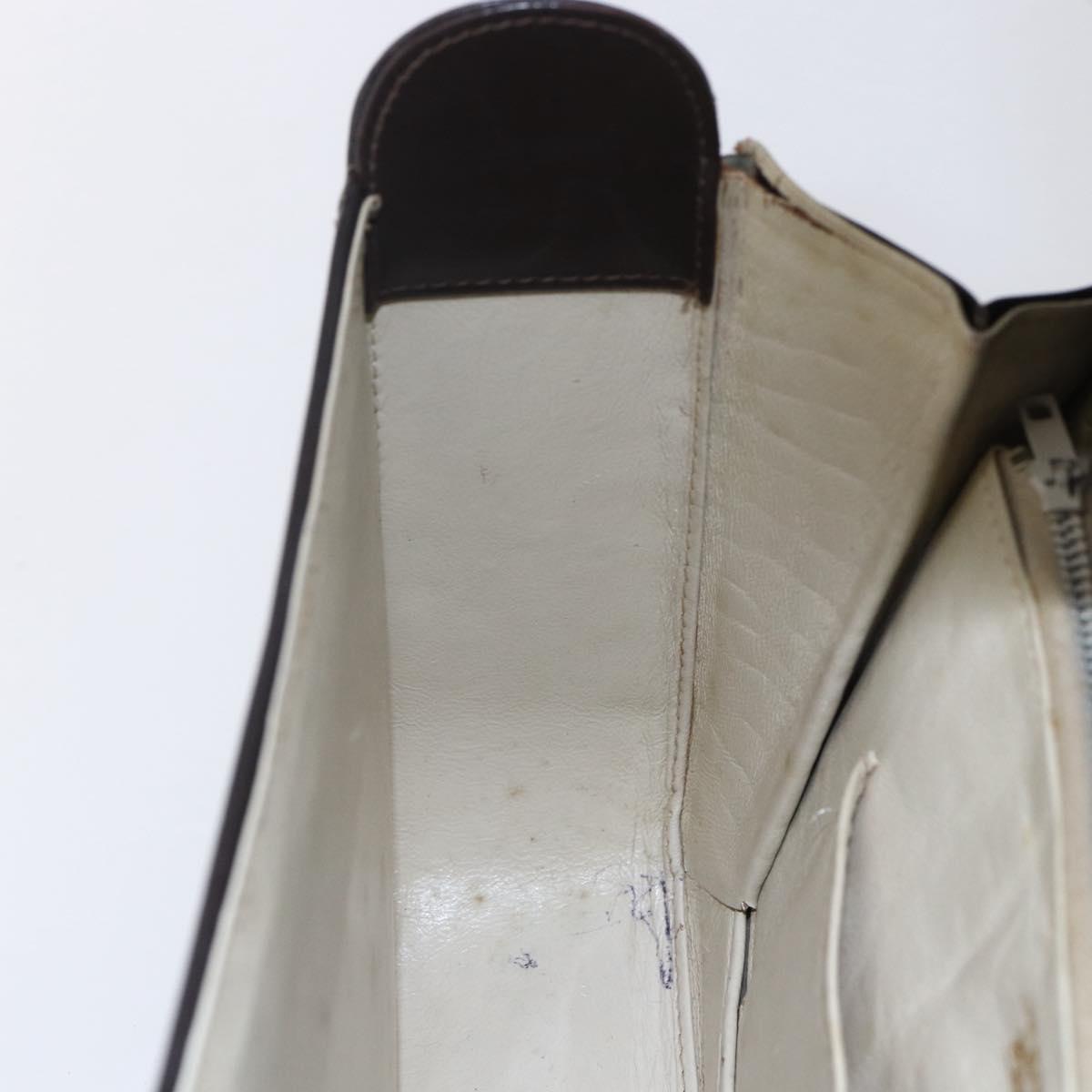 GUCCI GG Supreme Shoulder Bag PVC Beige Gold Auth 152000