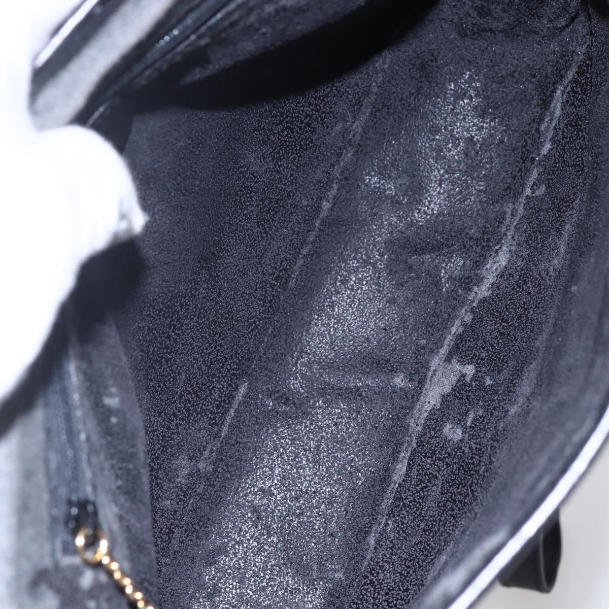 GUCCI GG Canvas Shoulder Bag Black Gold Auth 152003