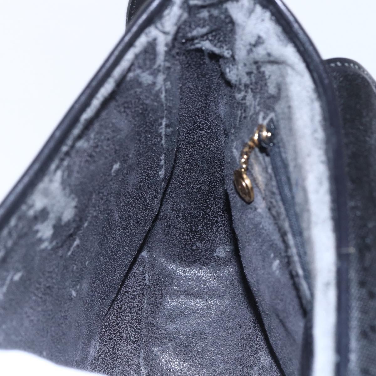 GUCCI GG Canvas Shoulder Bag Black Gold Auth 152003