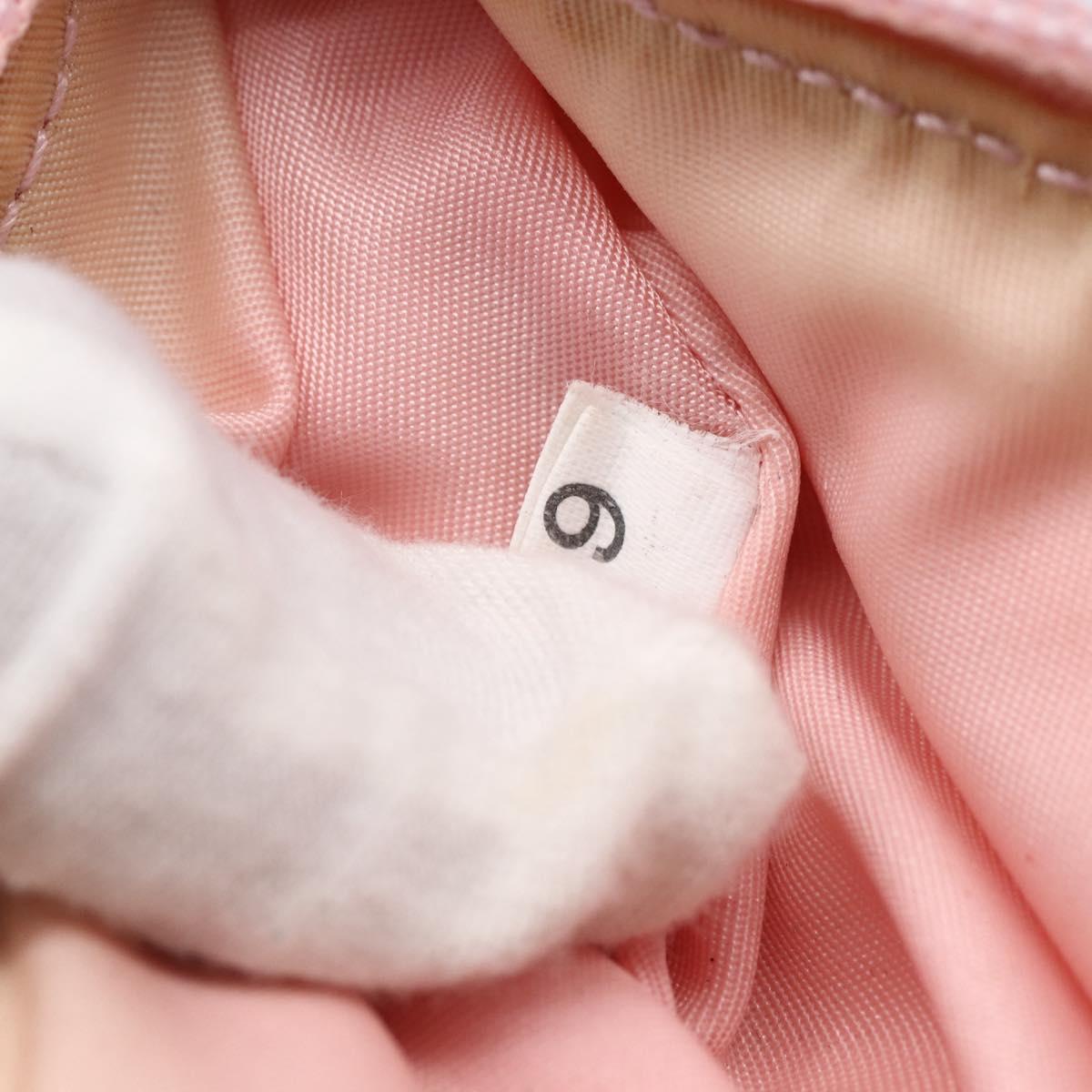 PRADA Sports Accessory Pouch Canvas Pink Auth 152004