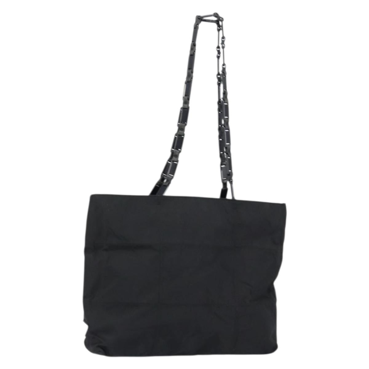 PRADA Tote Bag Nylon Black Auth 152005