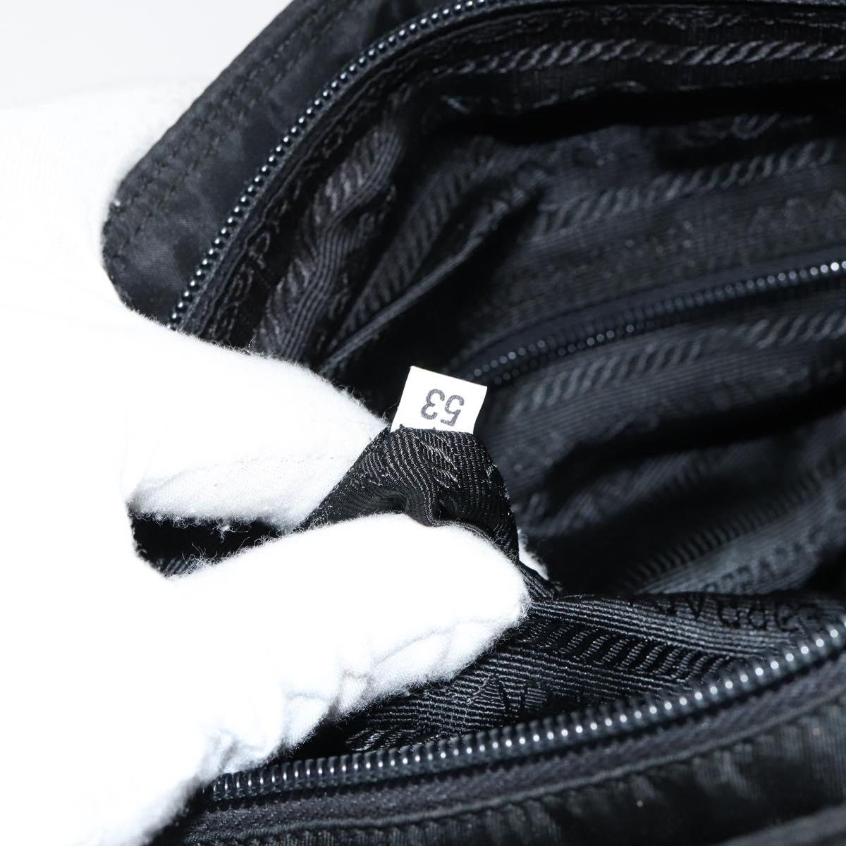 PRADA Tote Bag Nylon Black Auth 152005