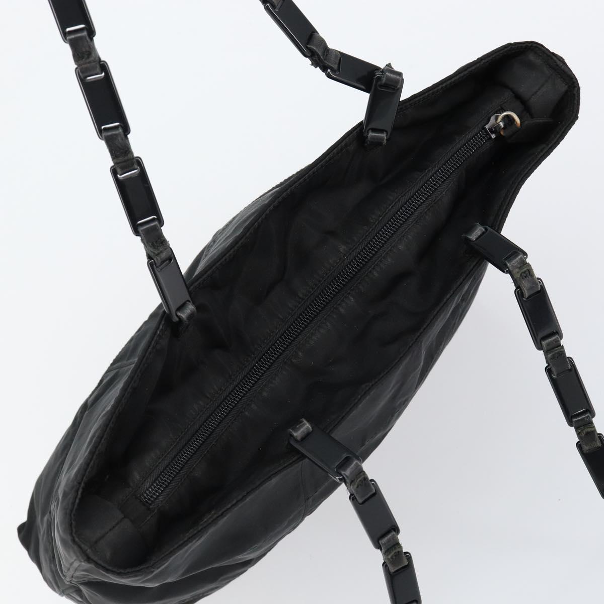 PRADA Tote Bag Nylon Black Auth 152005