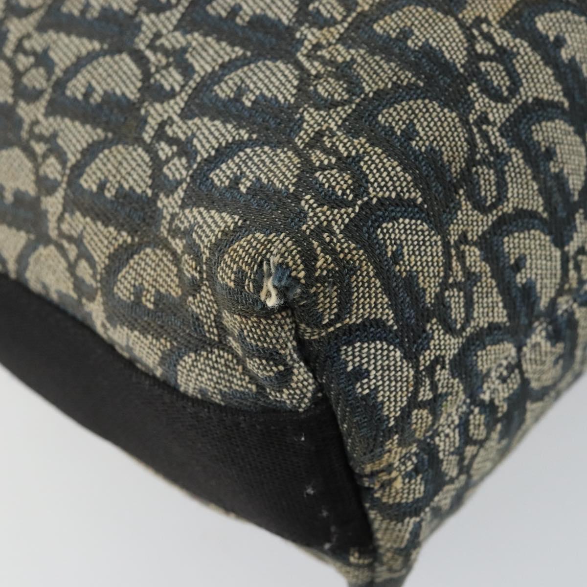 Christian Dior Trotter Canvas Shoulder Bag Navy Auth 152007