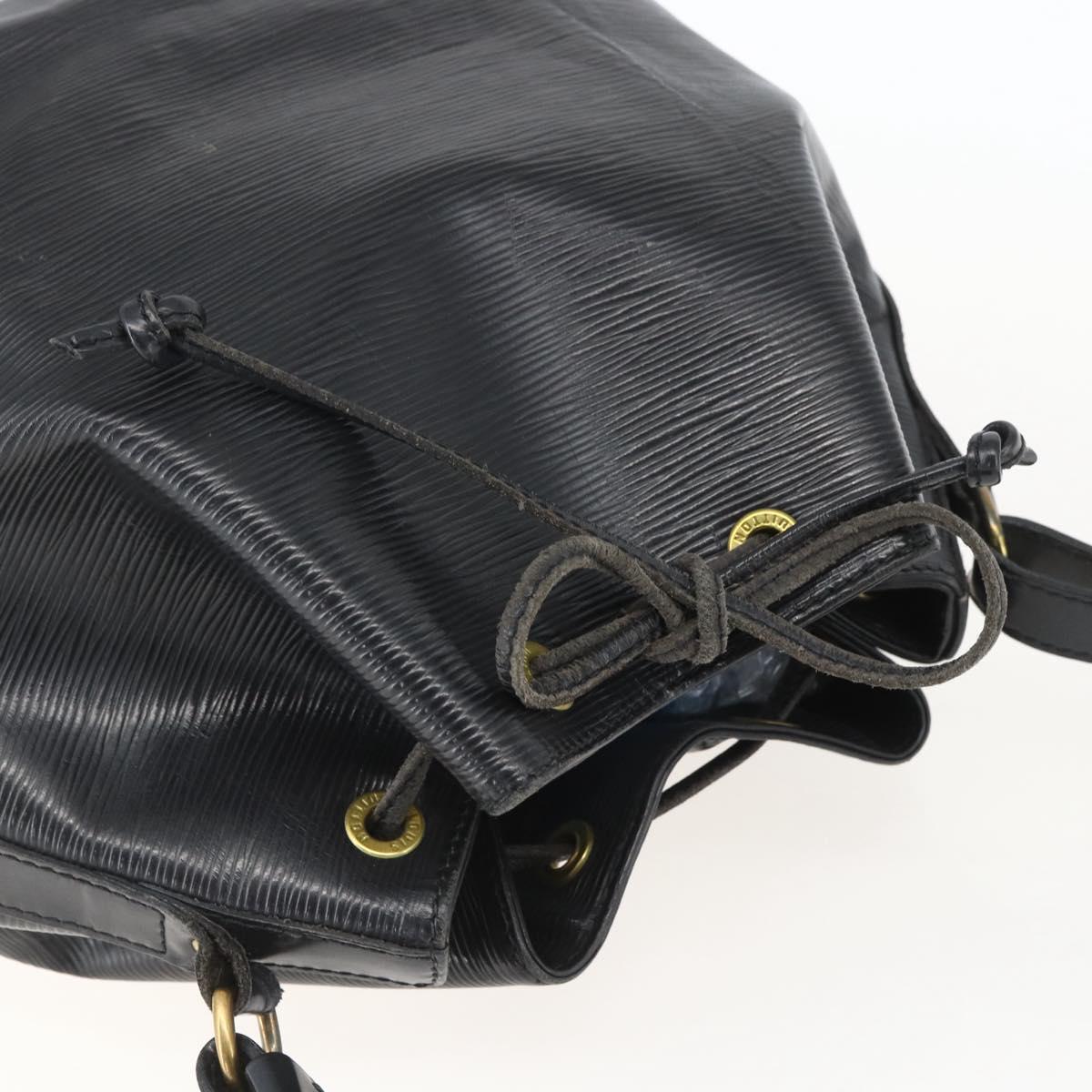 LOUIS VUITTON Epi Petit Noe Shoulder Bag Black M44102 LV Auth 152009