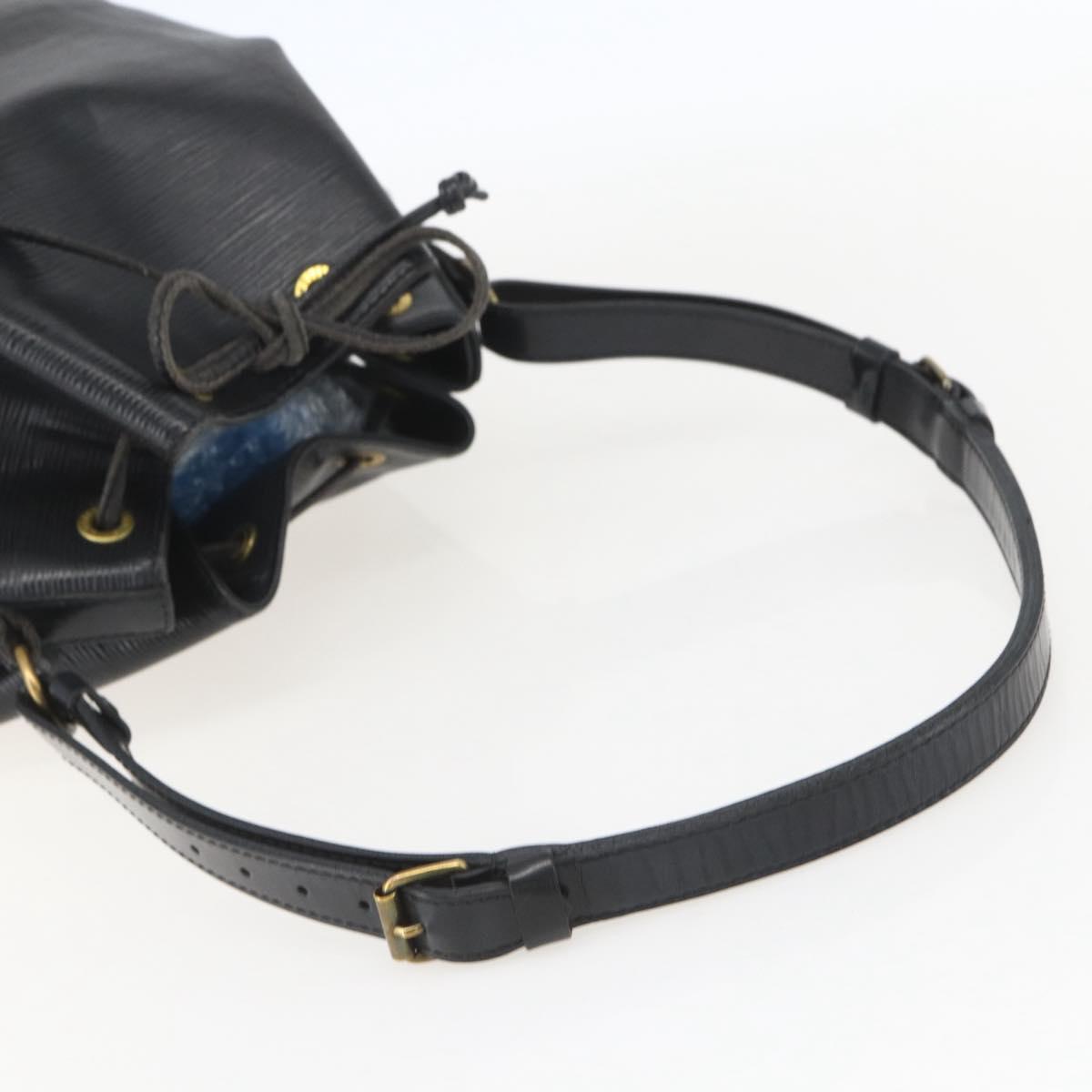 LOUIS VUITTON Epi Petit Noe Shoulder Bag Black M44102 LV Auth 152009