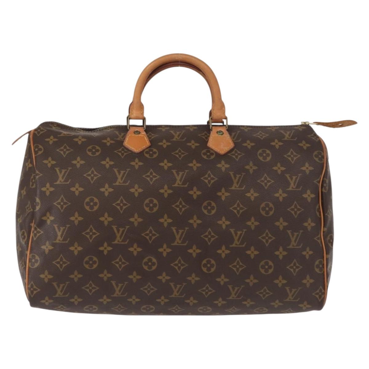 LOUIS VUITTON Monogram Speedy 40 Hand Bag M41522 LV Auth 152013A
