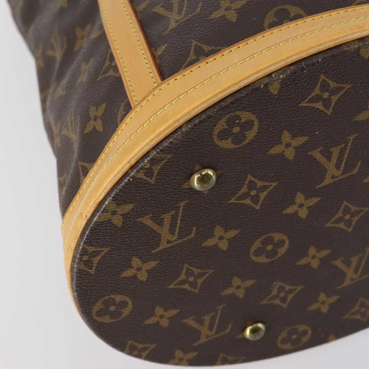 LOUIS VUITTON Monogram Bucket GM Shoulder Bag M42236 LV Auth 152014