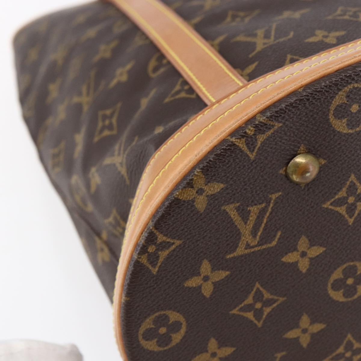 LOUIS VUITTON Monogram Bucket GM Shoulder Bag M42236 LV Auth 152015
