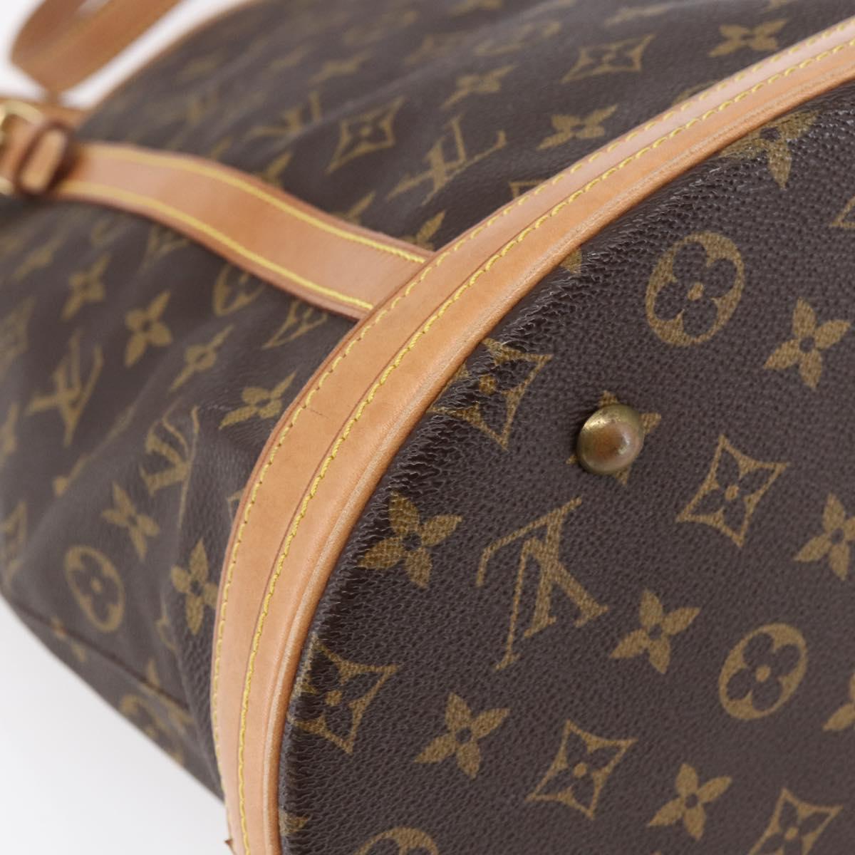 LOUIS VUITTON Monogram Bucket GM Shoulder Bag M42236 LV Auth 152015