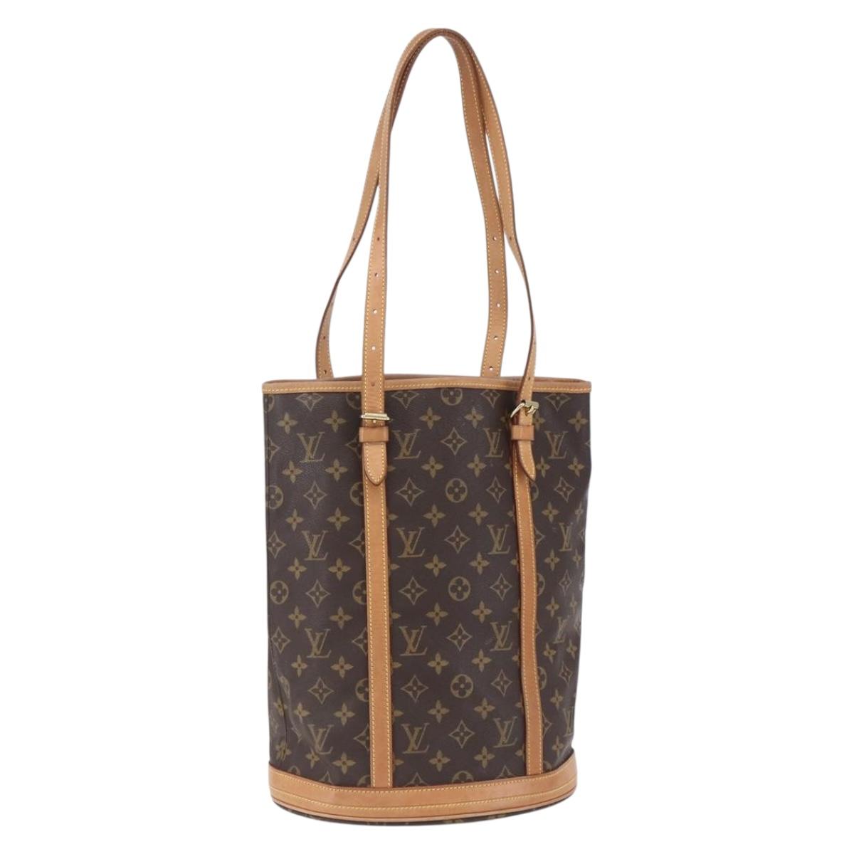 LOUIS VUITTON Monogram Bucket GM Shoulder Bag M42236 LV Auth 152015