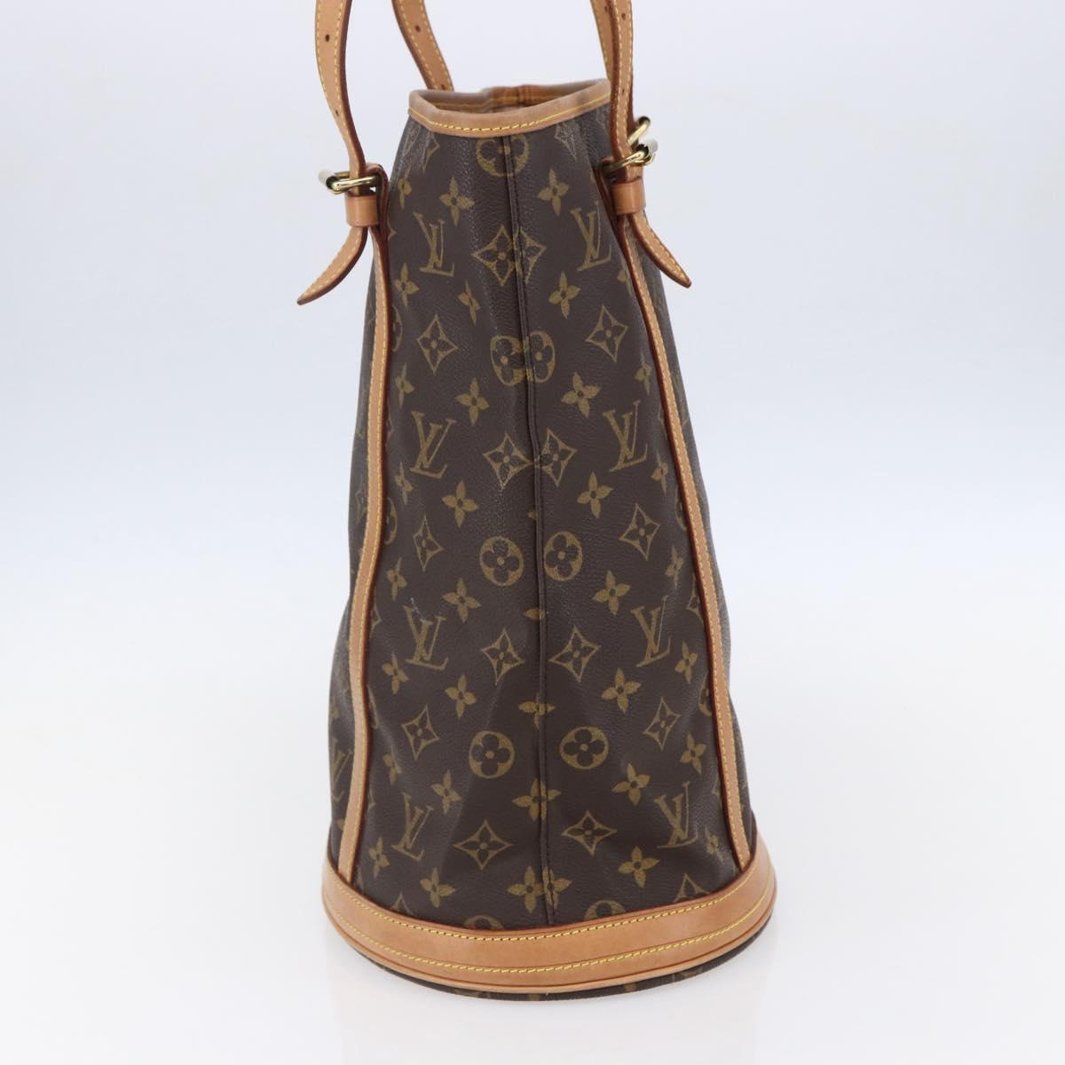 LOUIS VUITTON Monogram Bucket GM Shoulder Bag M42236 LV Auth 152015