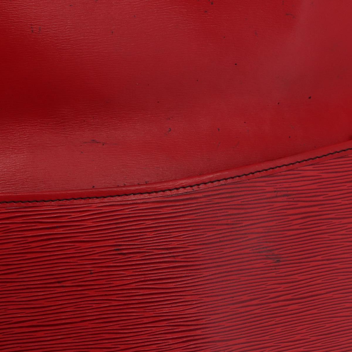 LOUIS VUITTON Epi Pochette Envelope Clutch Bag Red M52587 LV Auth 152020