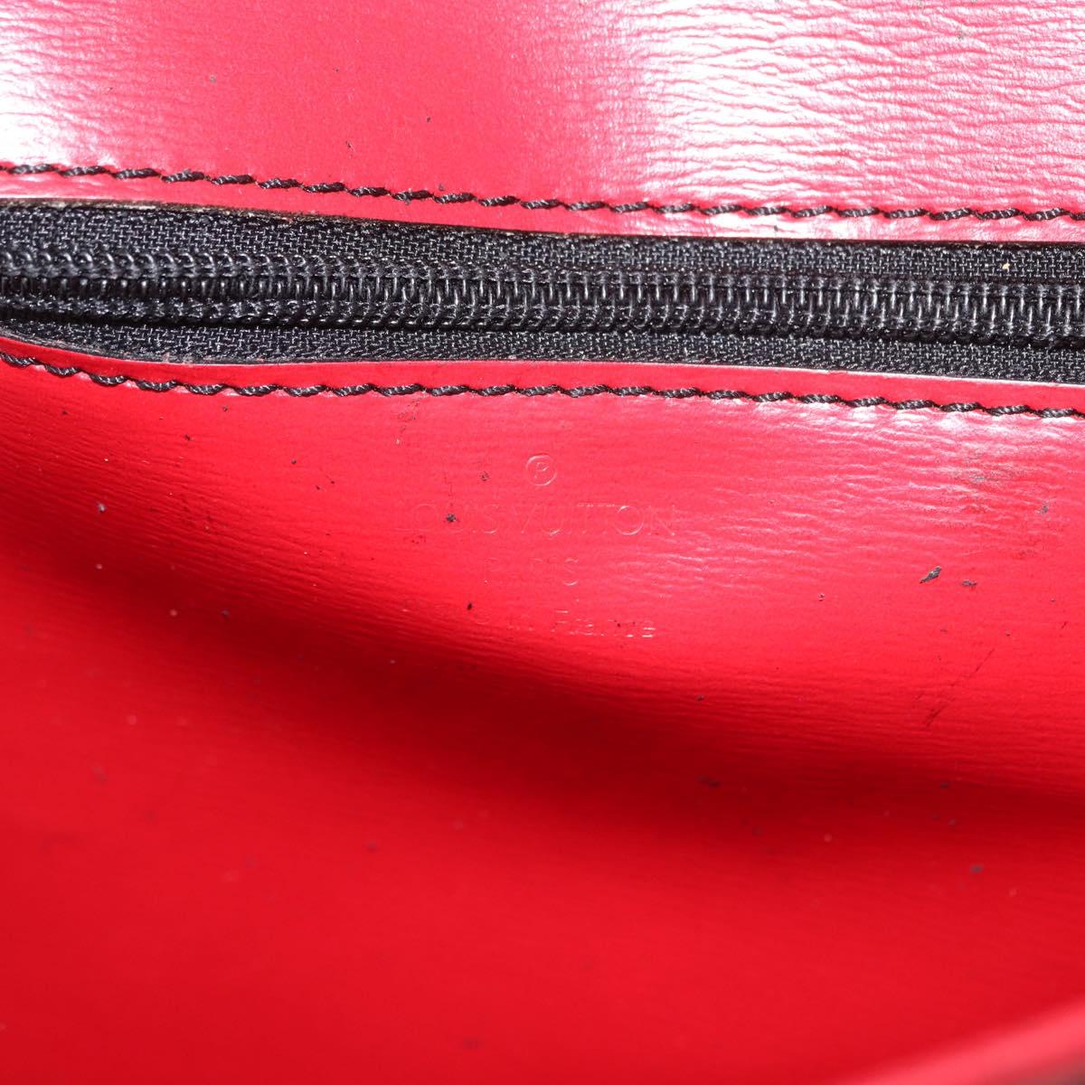 LOUIS VUITTON Epi Pochette Envelope Clutch Bag Red M52587 LV Auth 152020