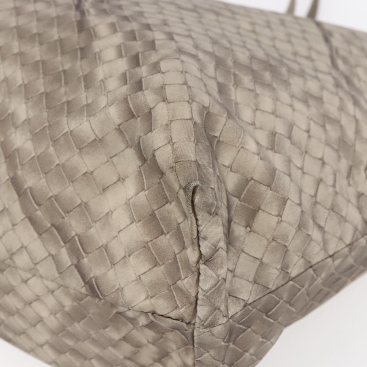 BOTTEGA VENETA Tote Bag Nylon Beige Auth 152022