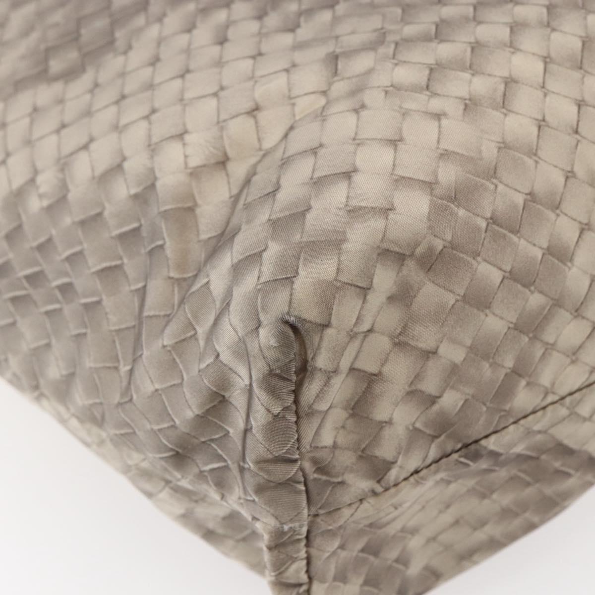 BOTTEGA VENETA Tote Bag Nylon Beige Auth 152022