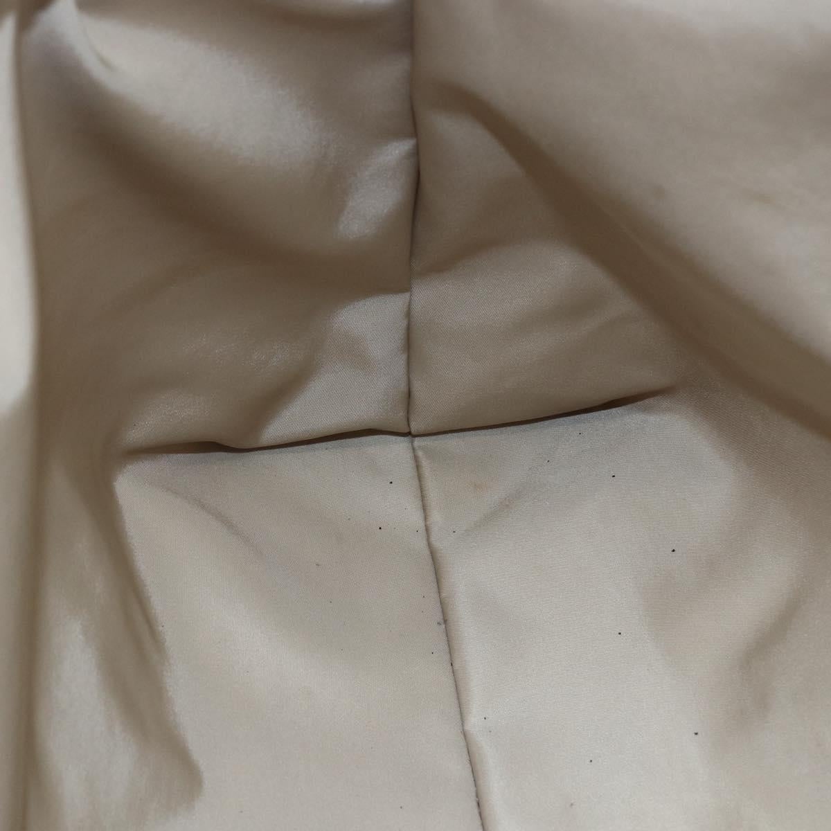 BOTTEGA VENETA Tote Bag Nylon Beige Auth 152022