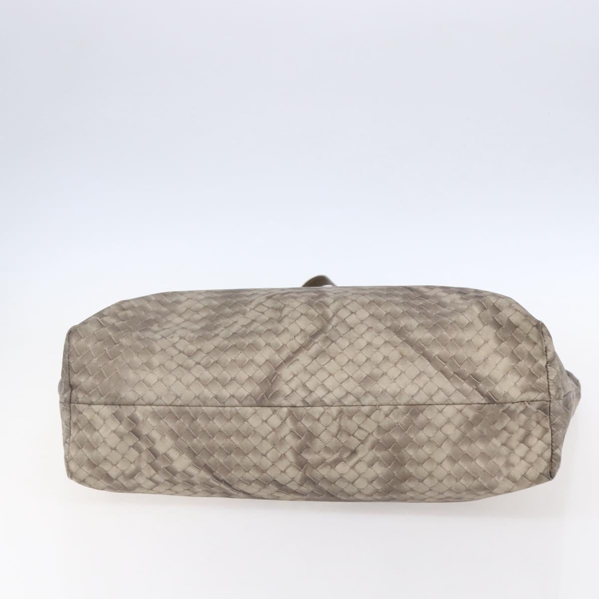 BOTTEGA VENETA Tote Bag Nylon Beige Auth 152022