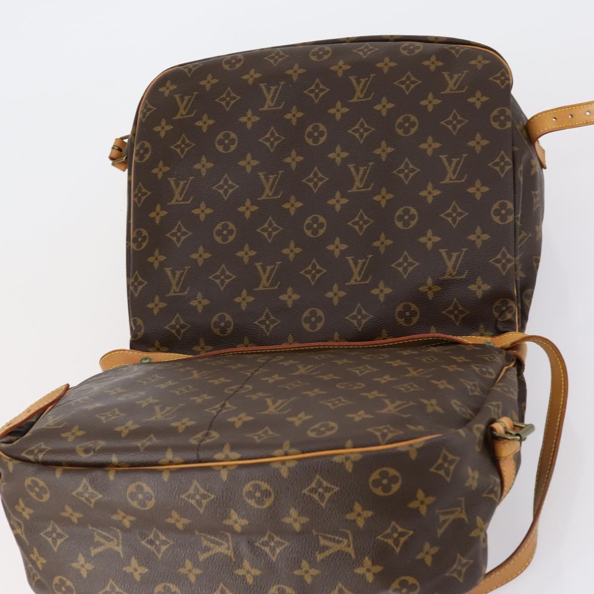 LOUIS VUITTON Monogram Saumur 35 Shoulder Bag M42254 LV Auth 152023
