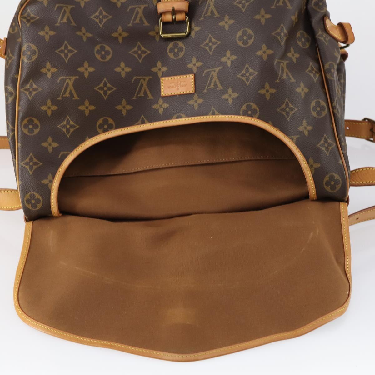 LOUIS VUITTON Monogram Saumur 35 Shoulder Bag M42254 LV Auth 152023