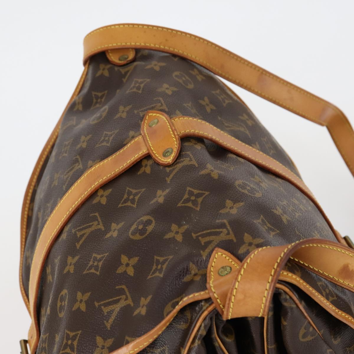 LOUIS VUITTON Monogram Saumur 35 Shoulder Bag M42254 LV Auth 152023