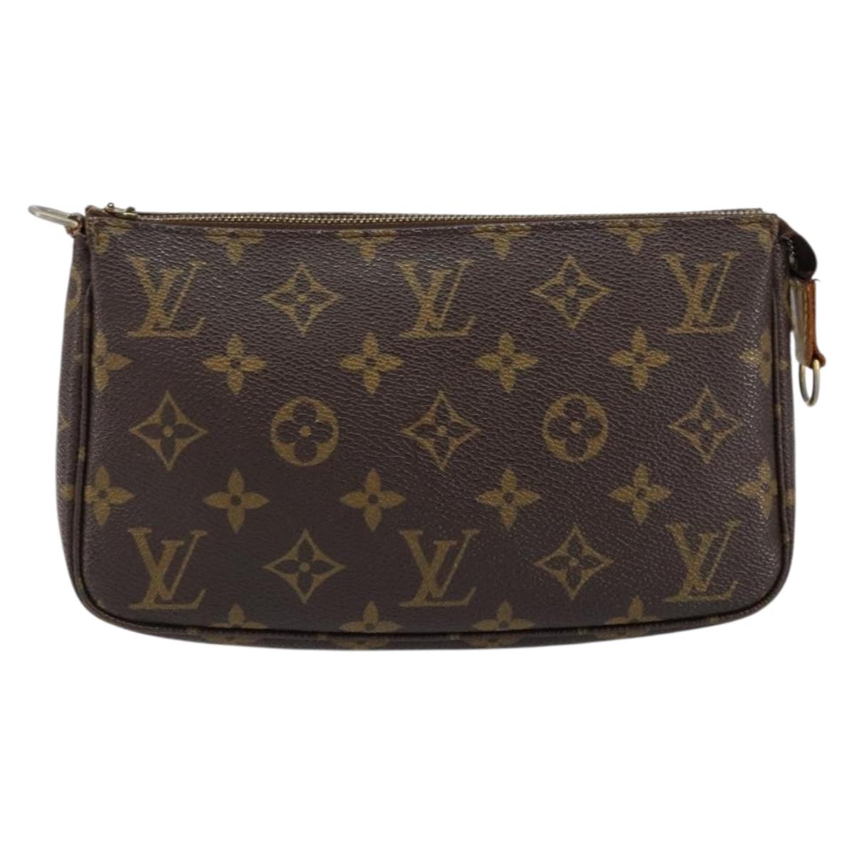LOUIS VUITTON Monogram Pochette Accessoires Pouch M51980 LV Auth 152031