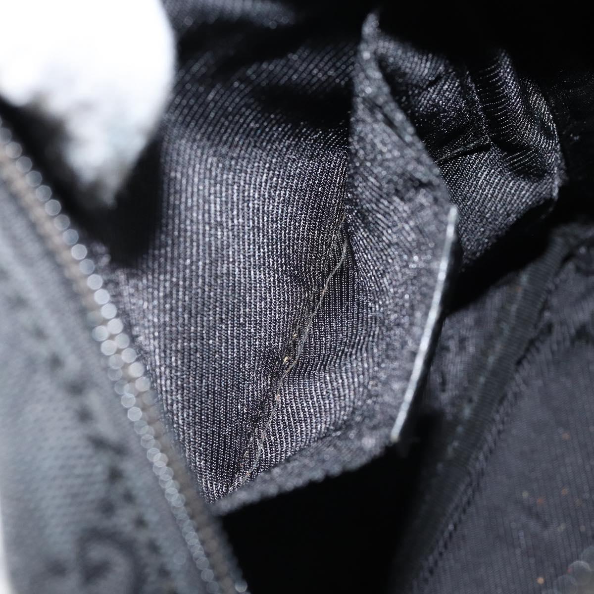 GUCCI GG Canvas Shoulder Bag Black Auth 152032