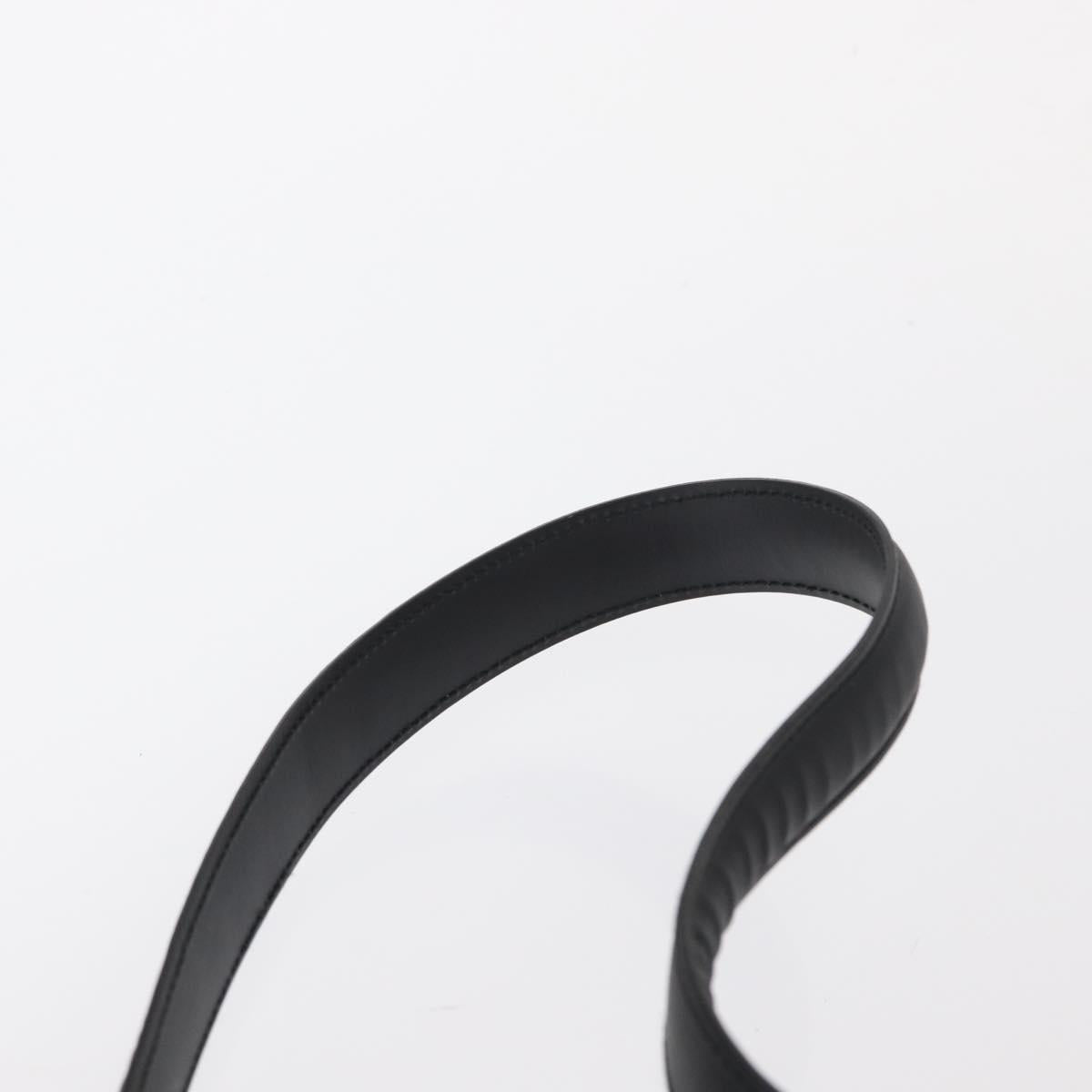 Salvatore Ferragamo Shoulder Bag Patent leather Black Silver Auth 152037