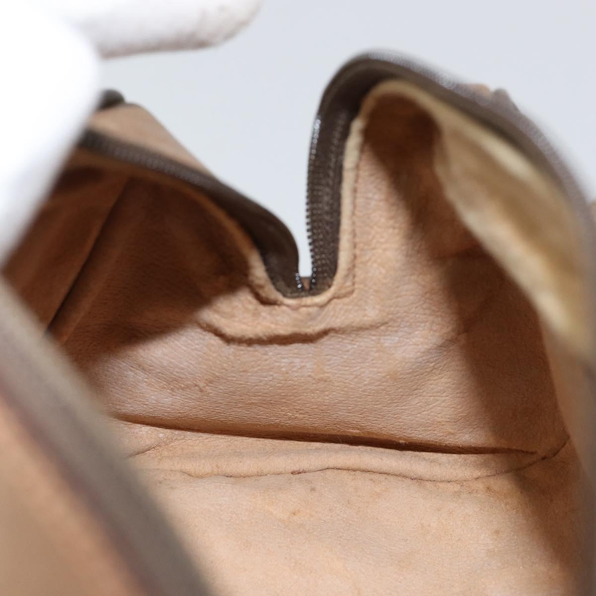 GUCCI GG Supreme Hand Bag PVC Beige Gold 89 02 062 Auth 152040