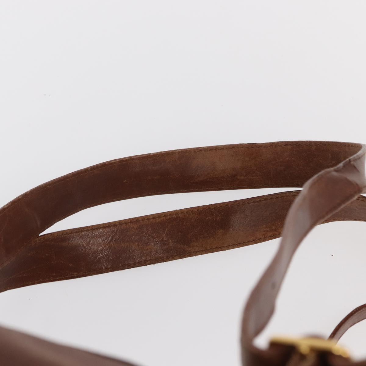 GUCCI Bamboo Backpack Leather Brown Gold 003 2058 0016 Auth 152053