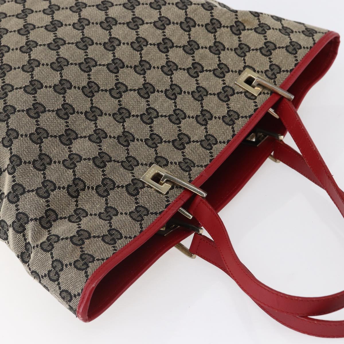 GUCCI GG Canvas Tote Bag Beige Gold 002 1098 4025 Auth 152056