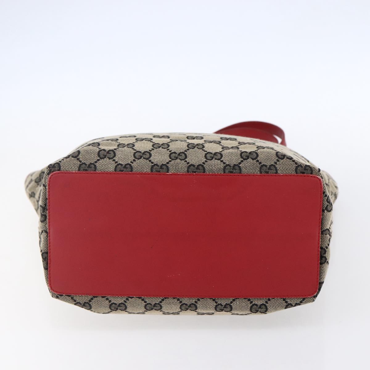 GUCCI GG Canvas Tote Bag Beige Gold 002 1098 4025 Auth 152056