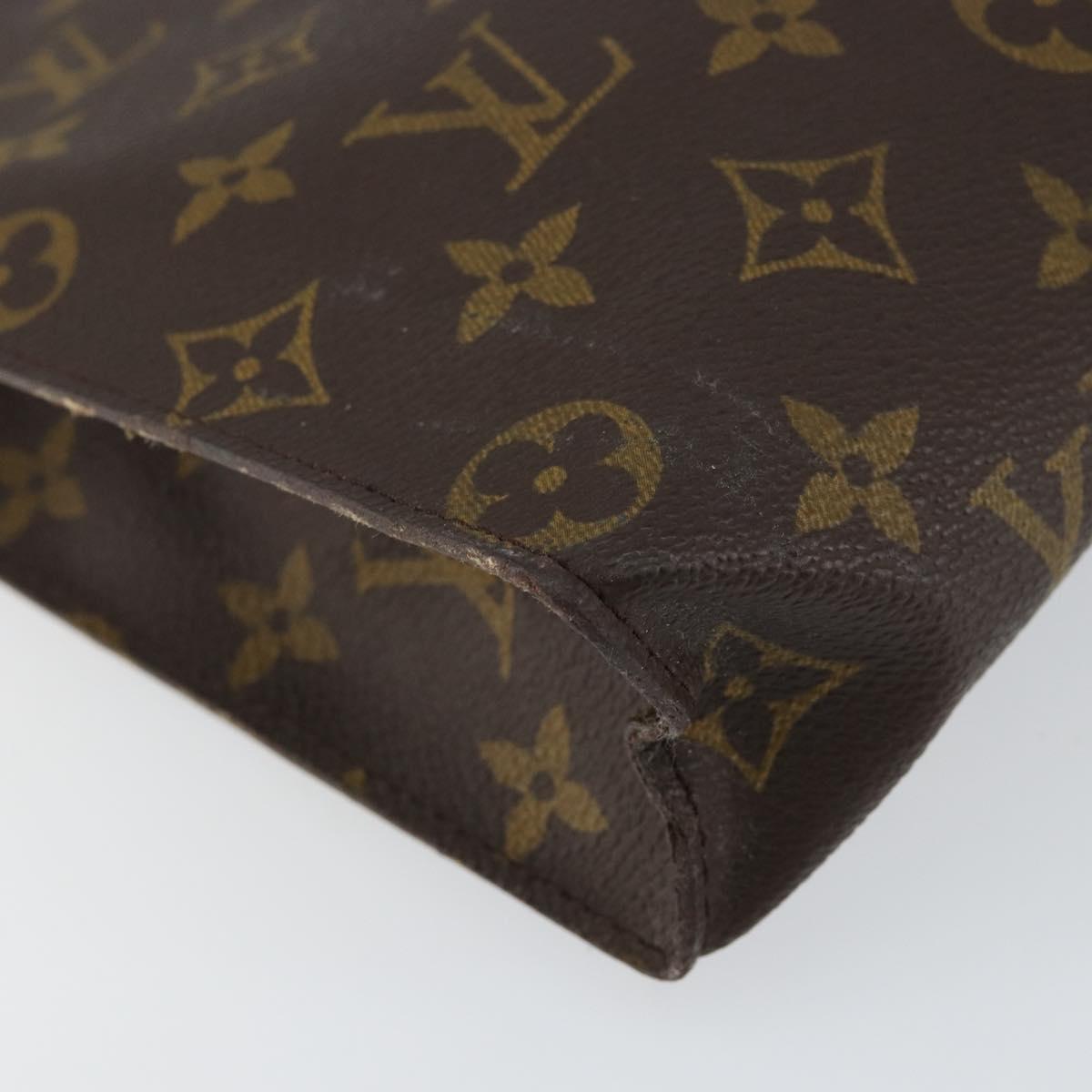 LOUIS VUITTON Monogram Poche Toilette 26 Pouch M47542 LV Auth 152073