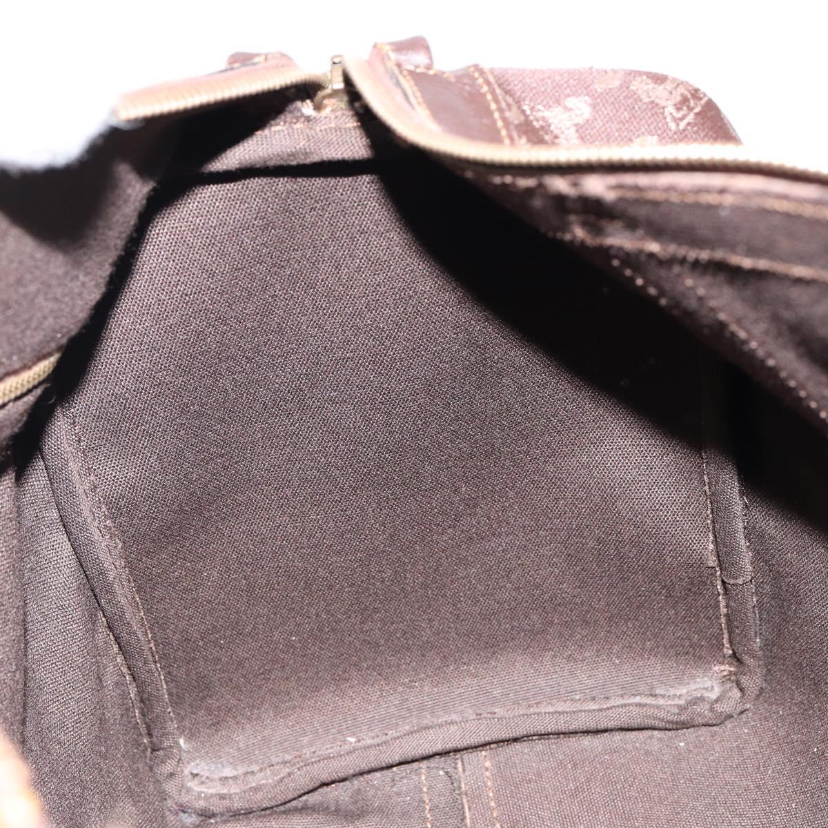 CELINE C Sulky Boston Bag Canvas Brown Auth 152078