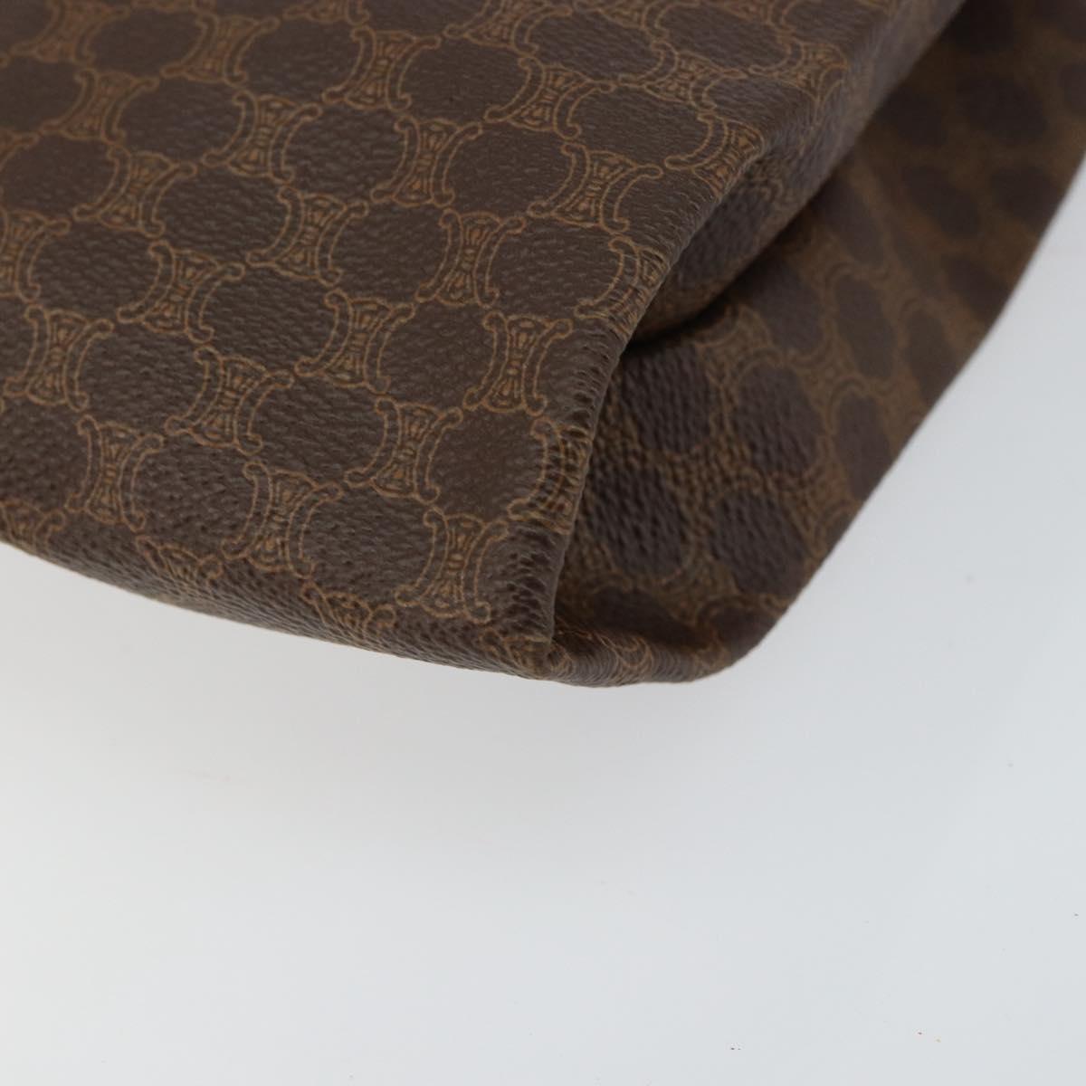 CELINE Macadam Canvas Tote Bag PVC Brown Auth 152082