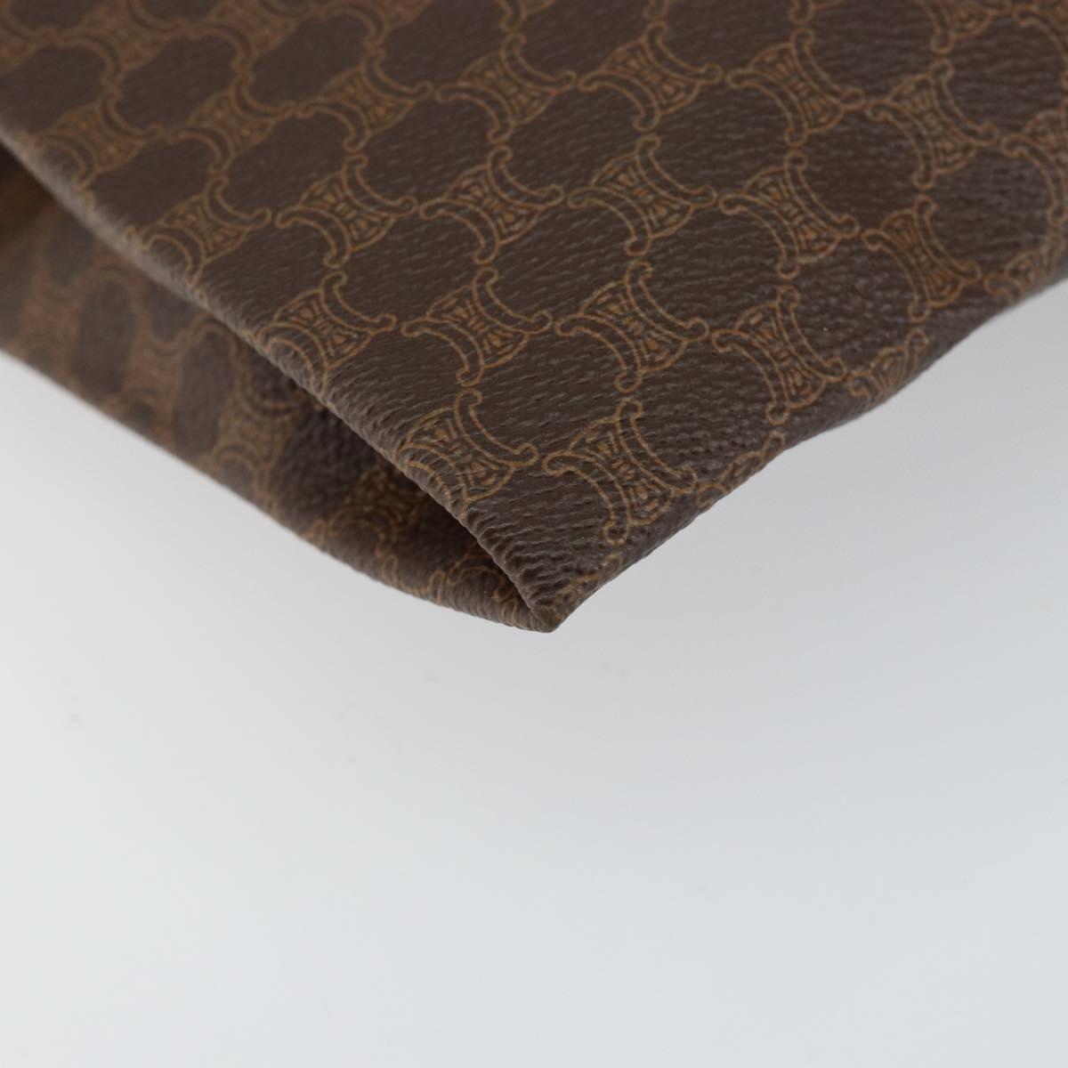 CELINE Macadam Canvas Tote Bag PVC Brown Auth 152082