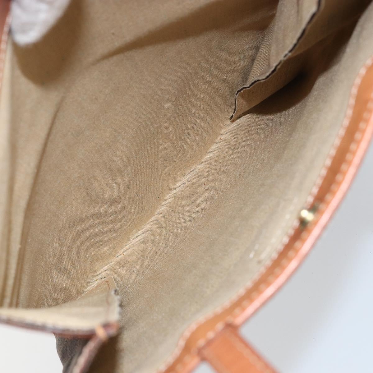 CELINE Macadam Canvas Tote Bag PVC Brown Auth 152082