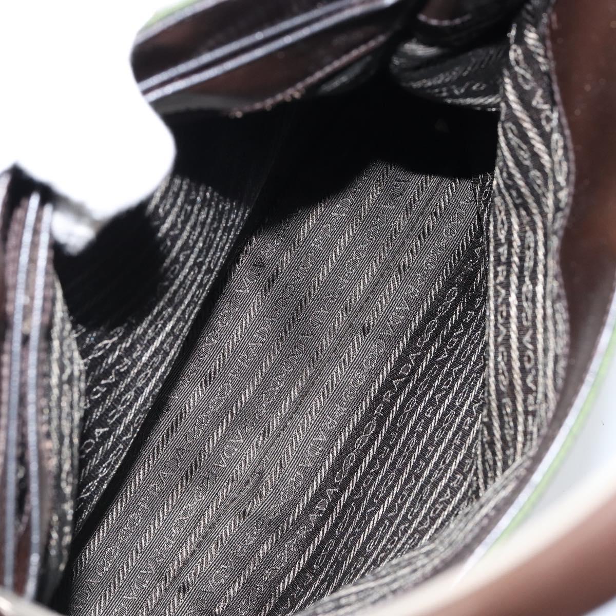 PRADA Shoulder Bag Nylon Khaki Auth 152090