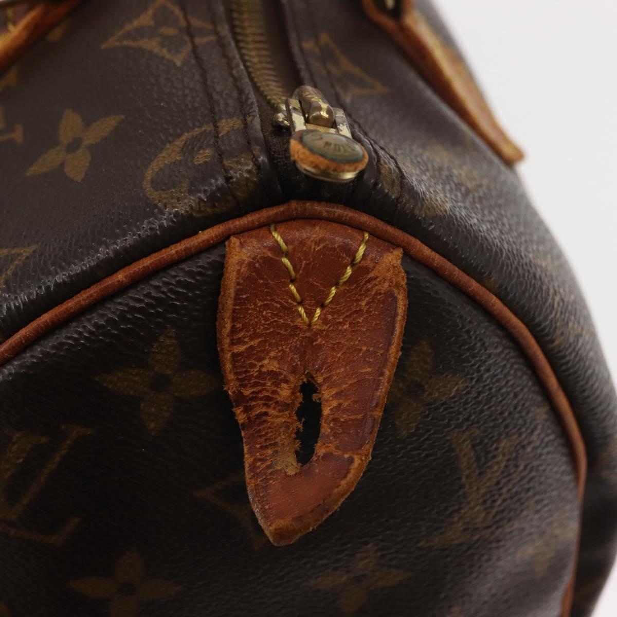 LOUIS VUITTON Monogram Speedy 25 Hand Bag M41528 LV Auth 152092