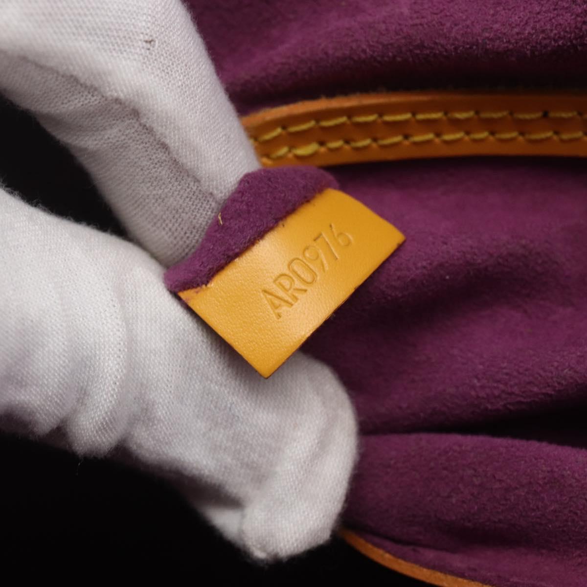LOUIS VUITTON Epi Alma Hand Bag Yellow M52149 LV Auth 152094