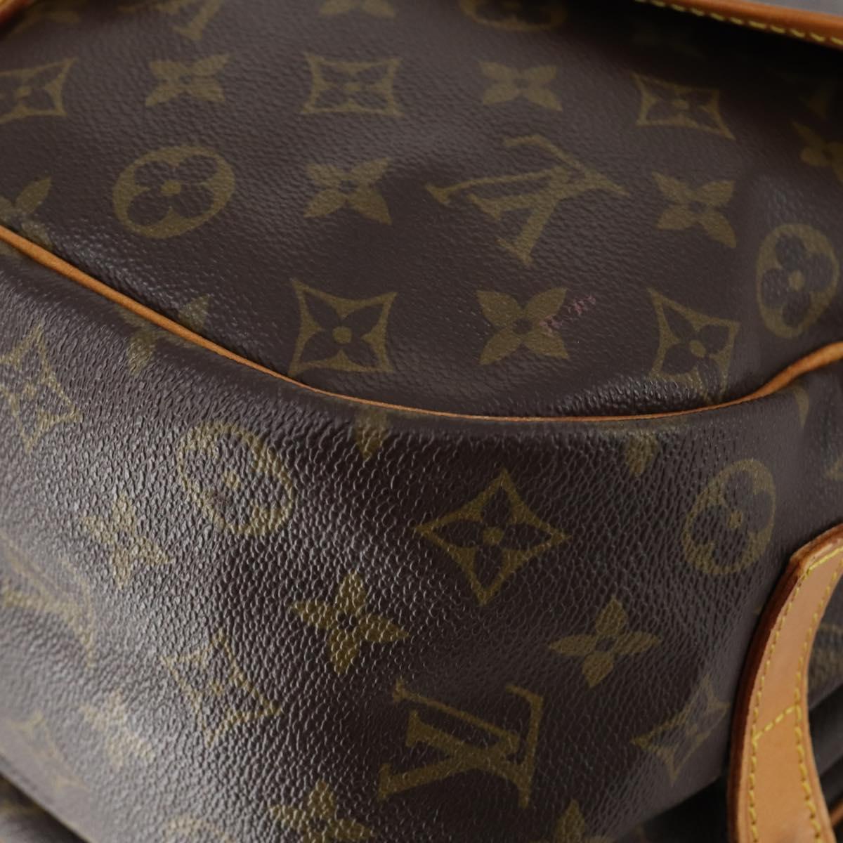 LOUIS VUITTON Monogram Saumur 35 Shoulder Bag M42254 LV Auth 152103