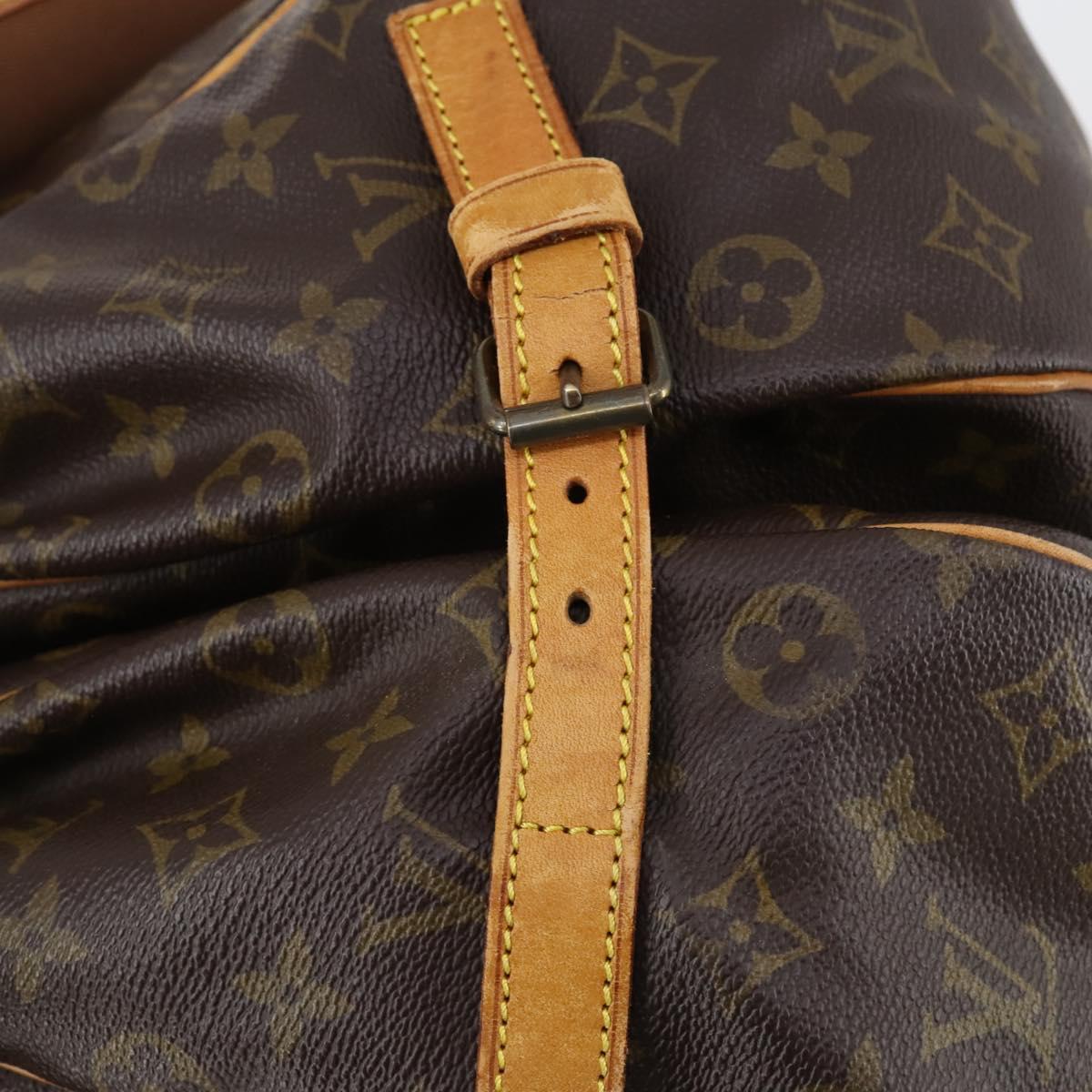 LOUIS VUITTON Monogram Saumur 35 Shoulder Bag M42254 LV Auth 152103
