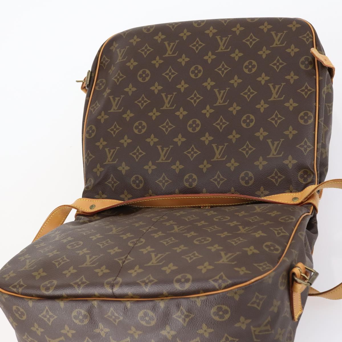 LOUIS VUITTON Monogram Saumur 35 Shoulder Bag M42254 LV Auth 152103