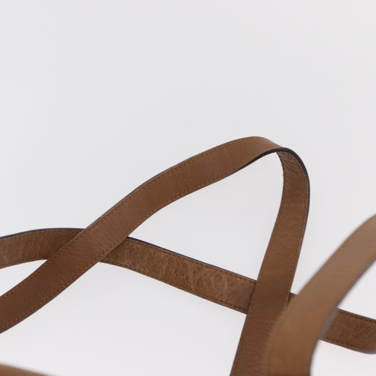 Salvatore Ferragamo Backpack Leather Beige Gold Auth 152109