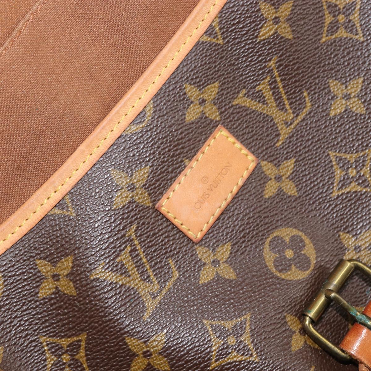 LOUIS VUITTON Monogram Saumur 35 Shoulder Bag M42254 LV Auth 152126