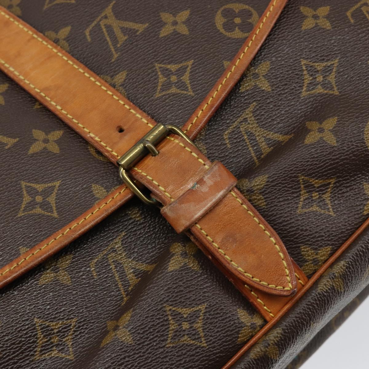 LOUIS VUITTON Monogram Saumur 35 Shoulder Bag M42254 LV Auth 152126