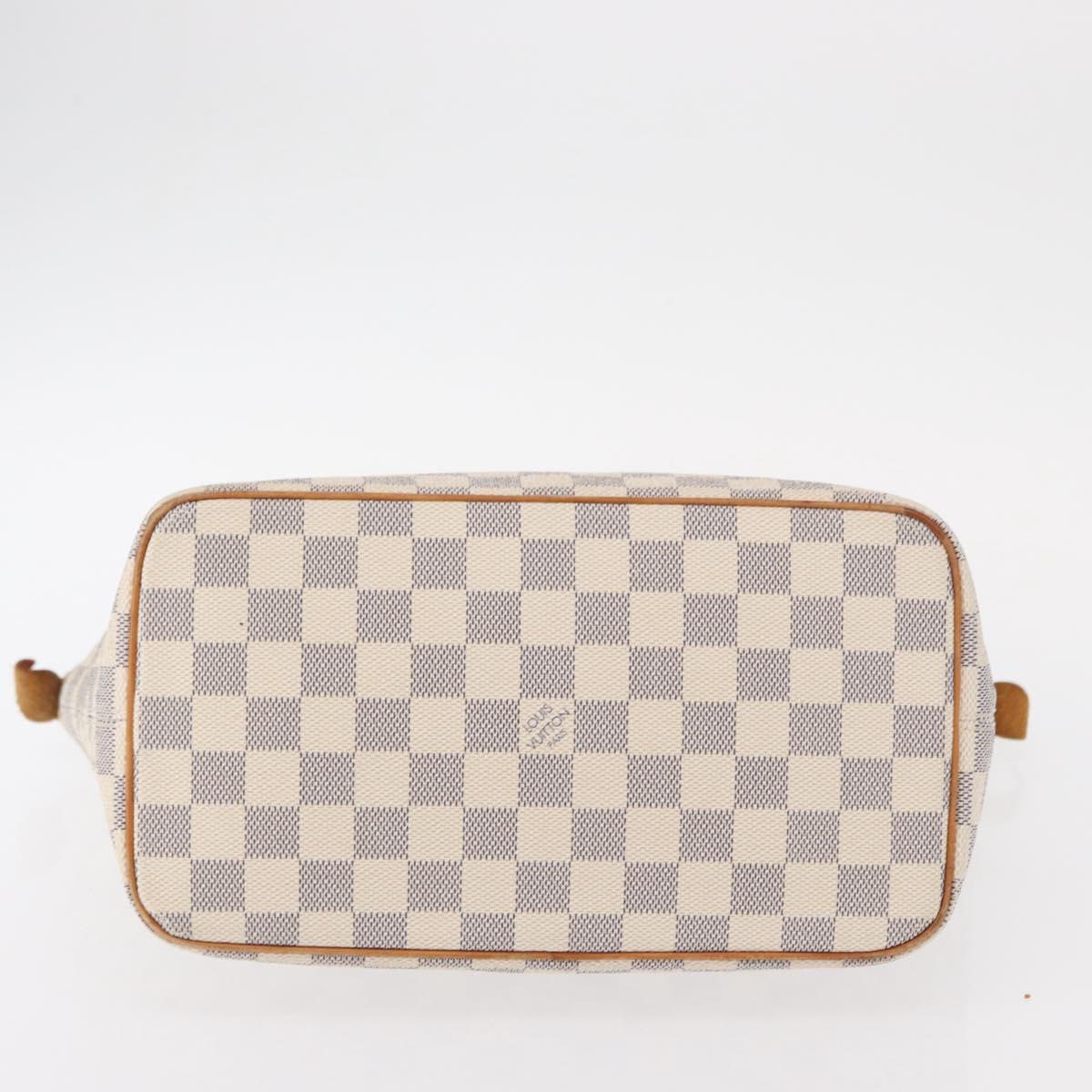 LOUIS VUITTON Damier Azur Saleya PM Tote Bag N51186 LV Auth 152128