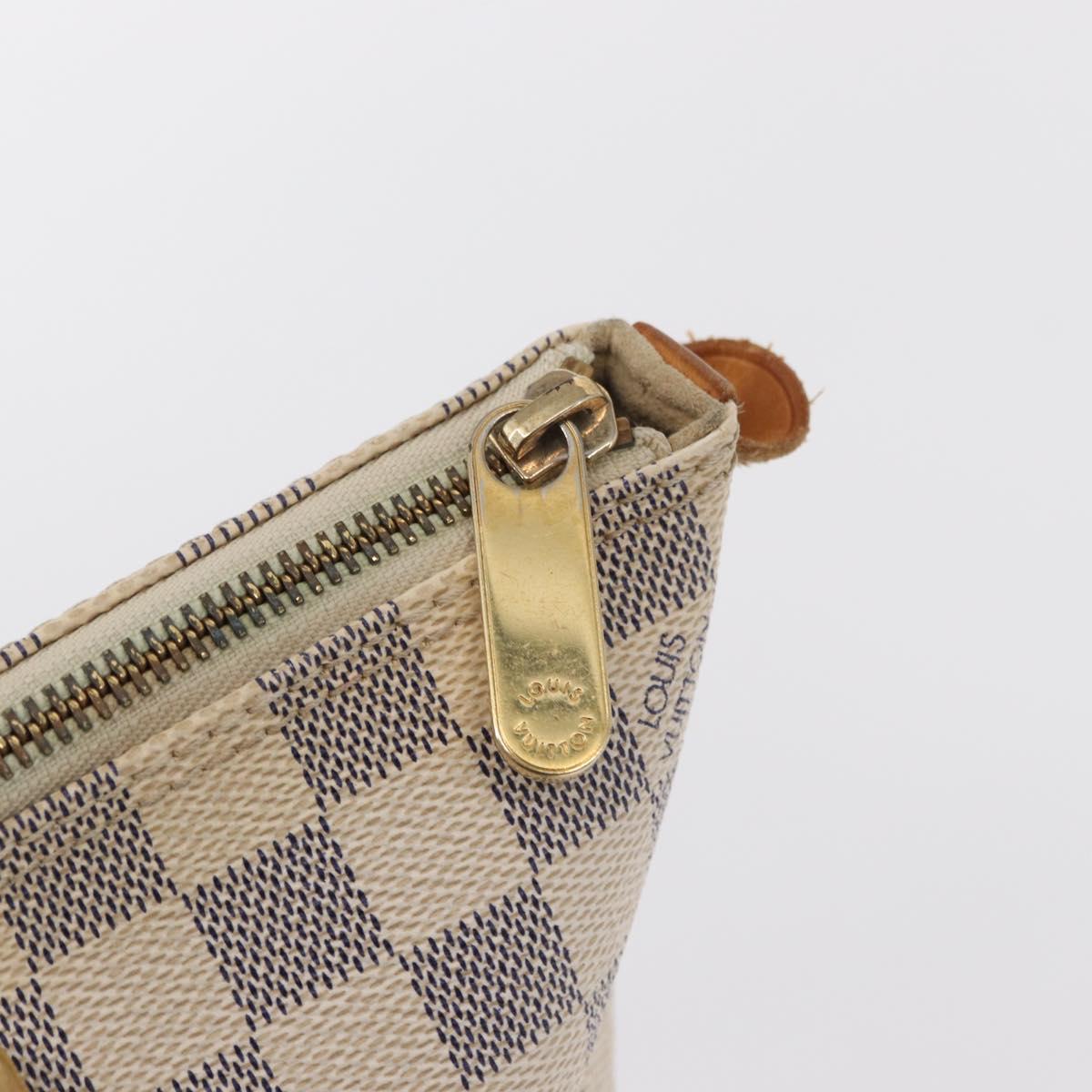 LOUIS VUITTON Damier Azur Saleya PM Tote Bag N51186 LV Auth 152128